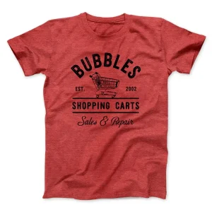 BUBBLES SHOPPING CARTS MEN/UNISEX T-SHIRTFunnyT-Shits Graphic Print Casual Tee Shirts Slogan Graphic Print Tops Tees Shirts