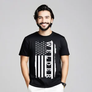 Hip Hop Women's Tops & Tees Mens Patriotic We der Gift Casual T Shirt Combed cotton Short Sleeve Letter T Shirts Crew Neck