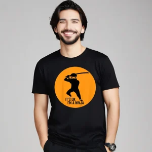 Tees T-shirts Kids NINJA SHIRT BOYS GIRLS Thanksgiving Day Short Sleeve Premium Cotton Round Neck Mens T Shirts Funny Loose